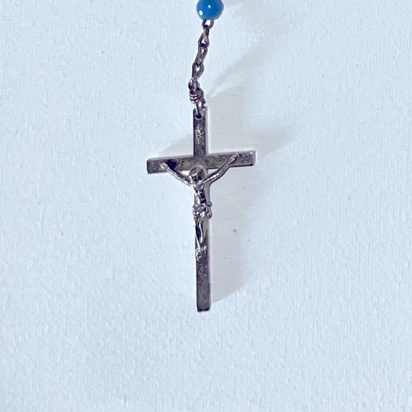 Rosary Beads Blue 💙 Authentically Vintage - Picture 9 of 10